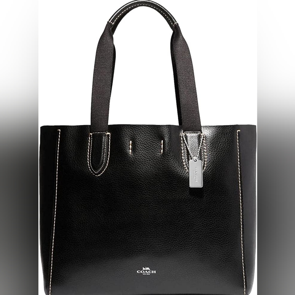 🌟NWT🌟 Coach Genuine Leather Derby Tote, Black
